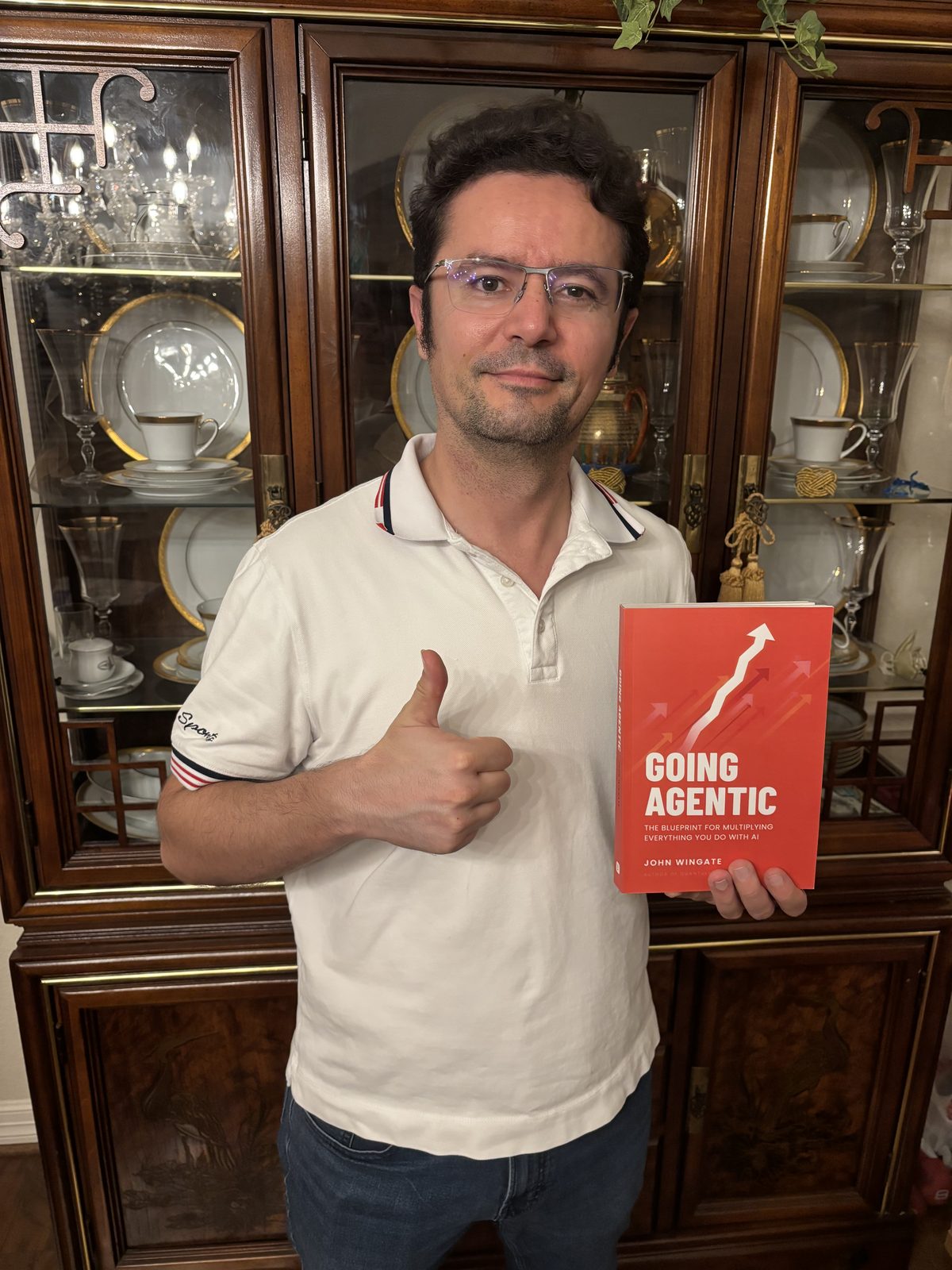 A reader giving a thumbs up with Going Agentic
