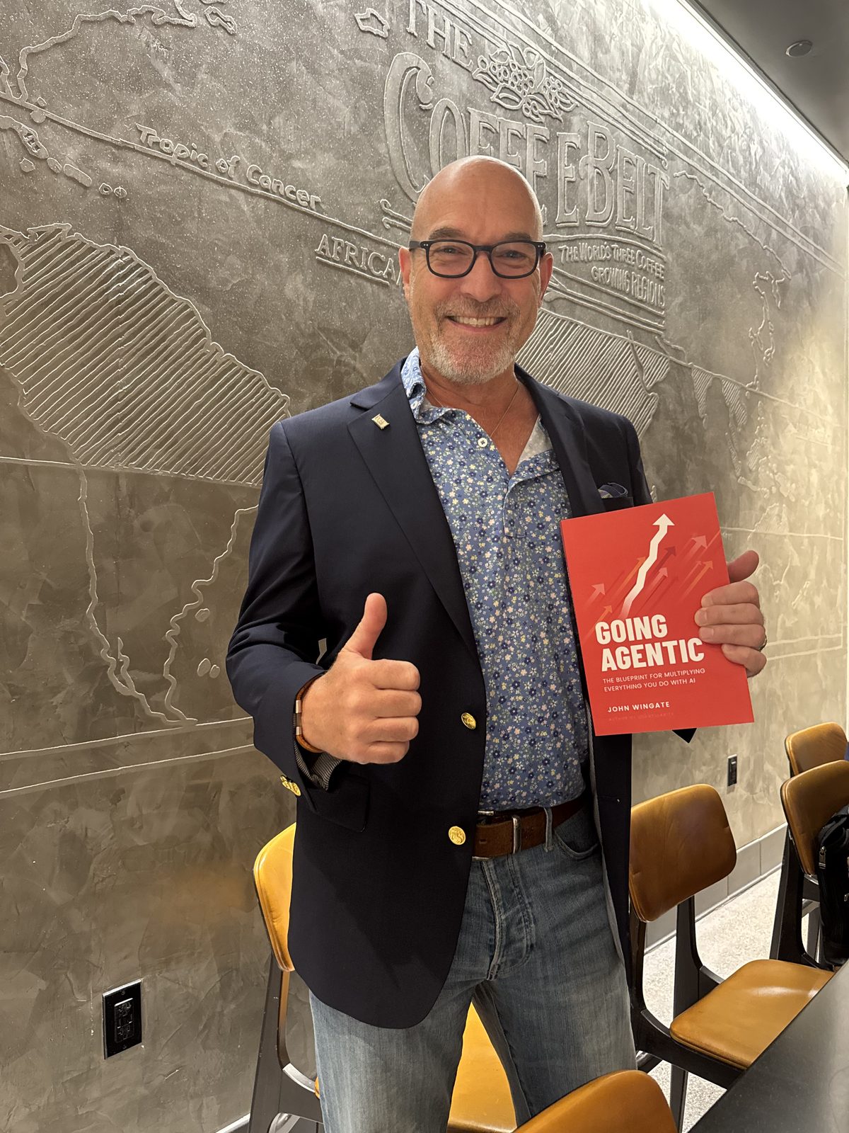 A reader giving a thumbs up with Going Agentic