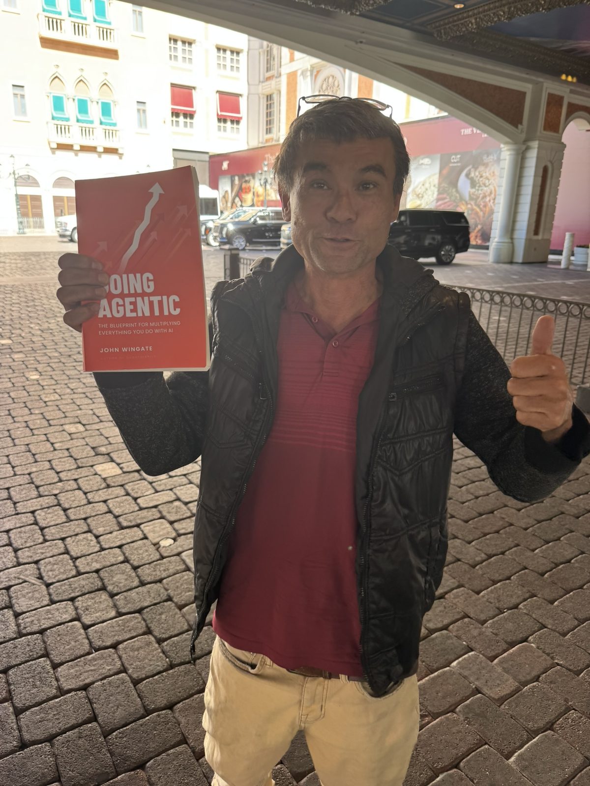 A reader giving a thumbs up with Going Agentic