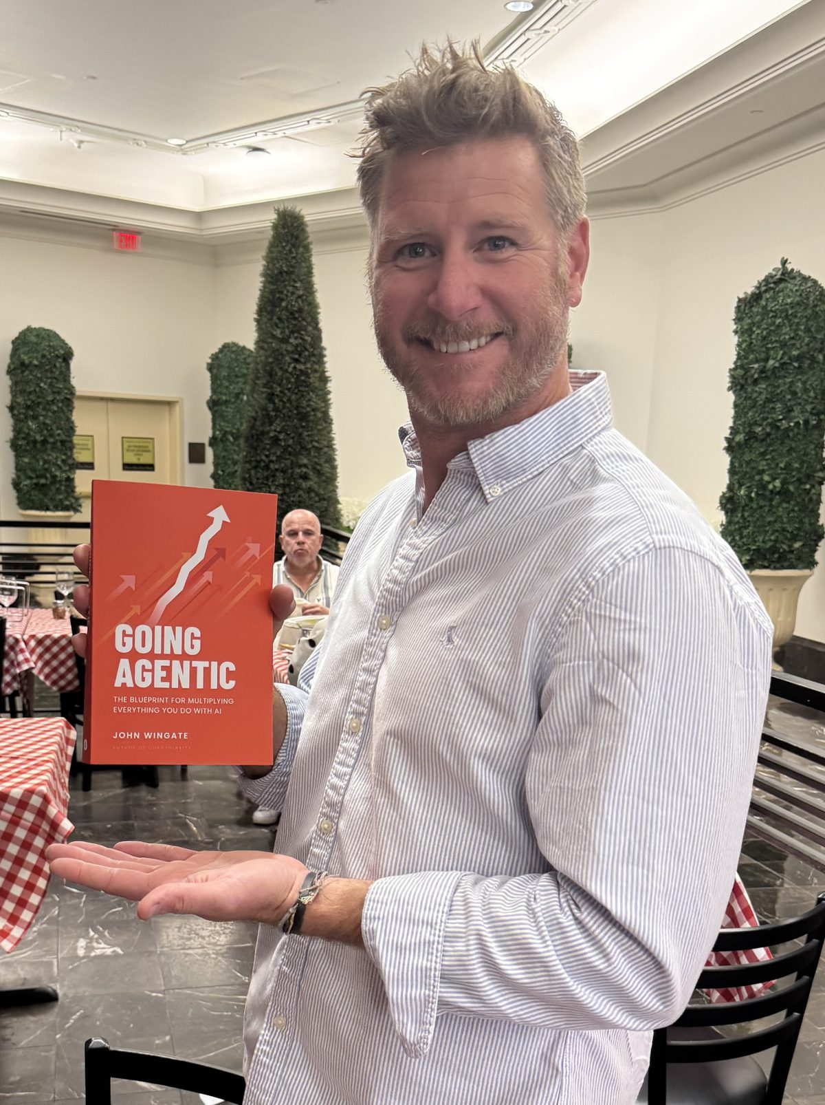 A reader pointing at Going Agentic