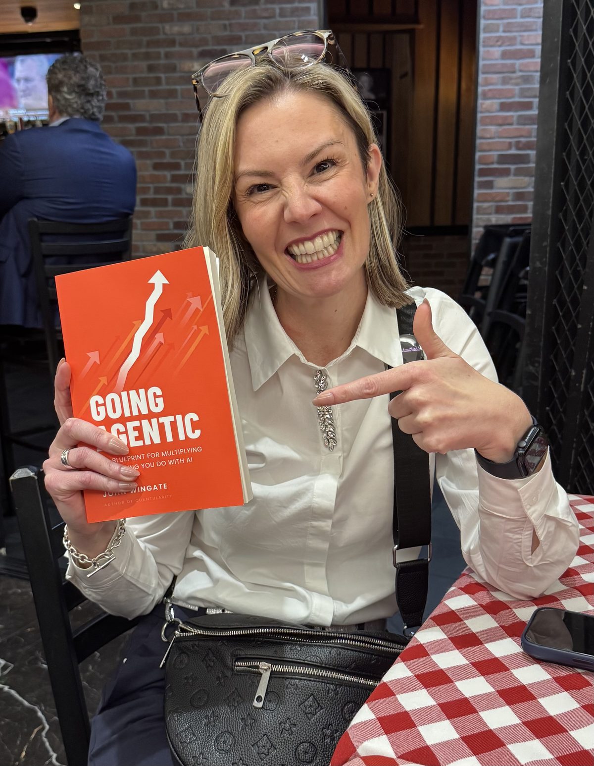 A reader pointing at Going Agentic